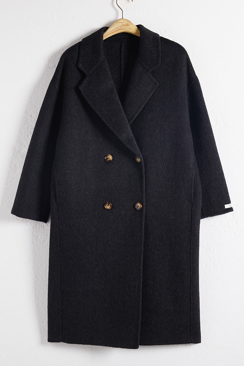 Warm Elegant Buttoned Long Coat