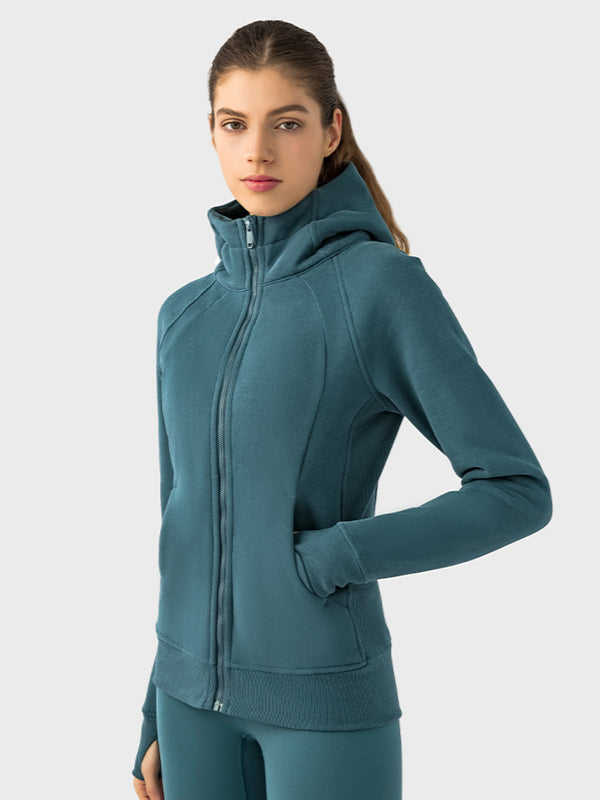 Damen-Kapuzenpulli mit Reißverschluss Sportlich lässige Sweatjacke