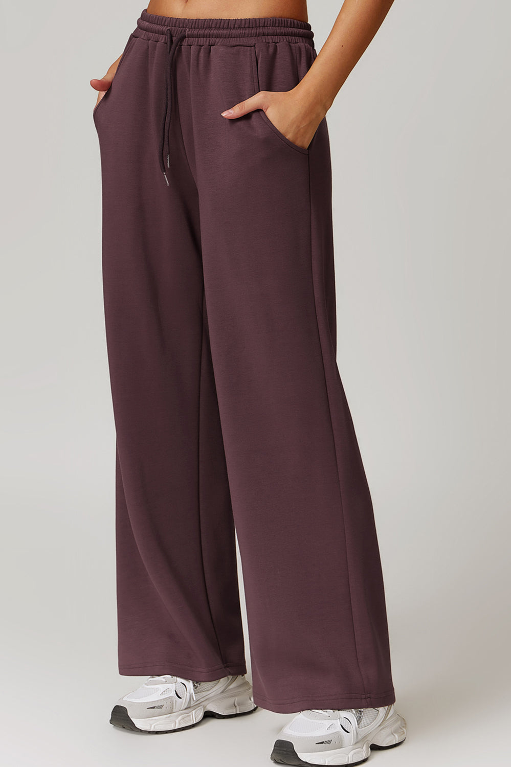 Women's Relaxed Fit Drawstring Trousers for Casual Wear