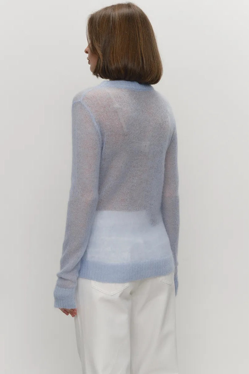 Veloura Sheer Knit Pullover