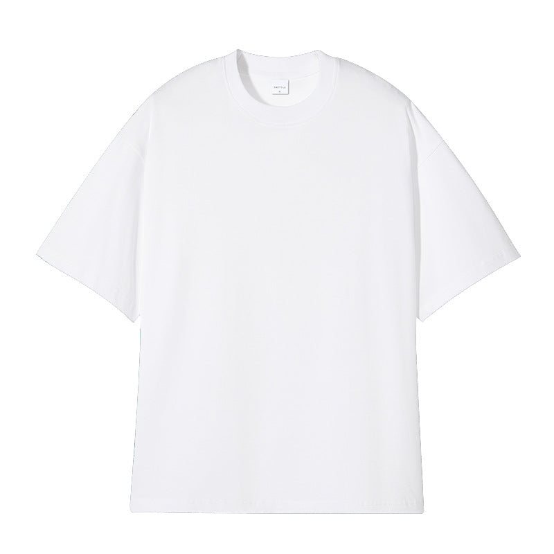 Plain Loose Round Neck T-Shirt