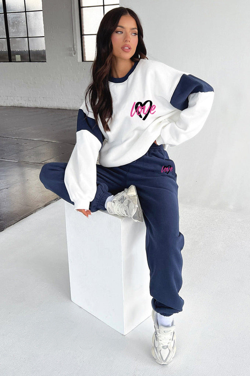 Women's "Love" Graphic Sweatshirt and Joggers Set