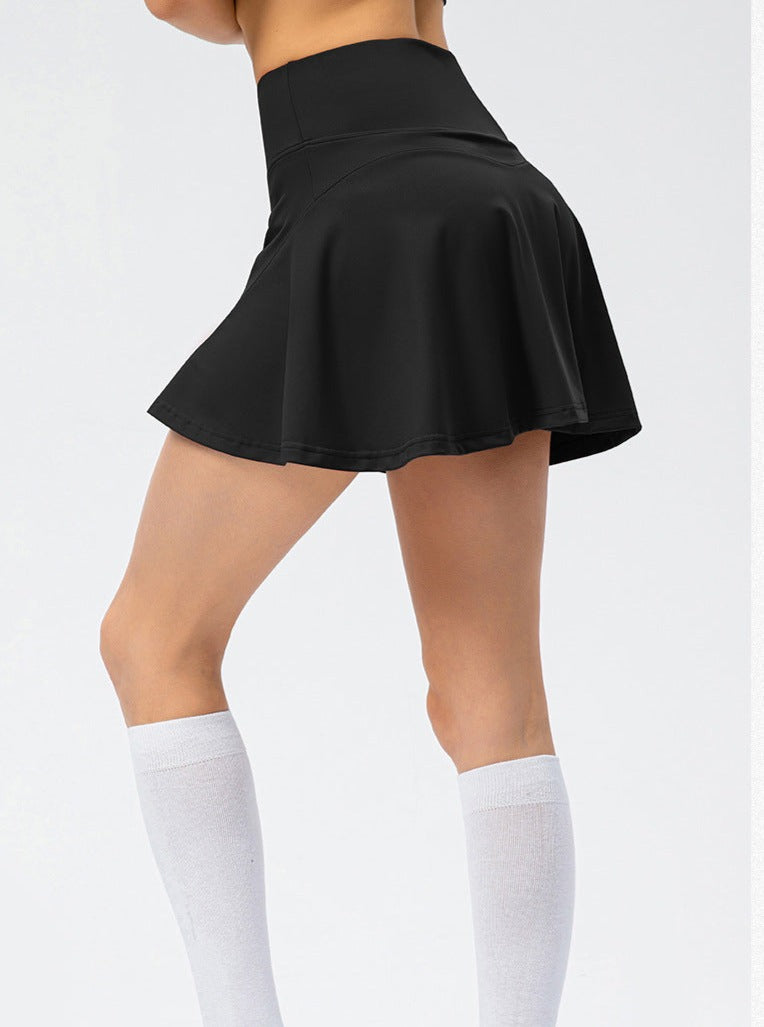 Black Running Dance Training Fitness Skirt