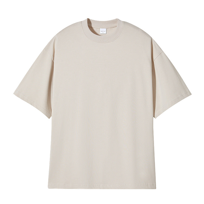 Plain Loose Round Neck T-Shirt