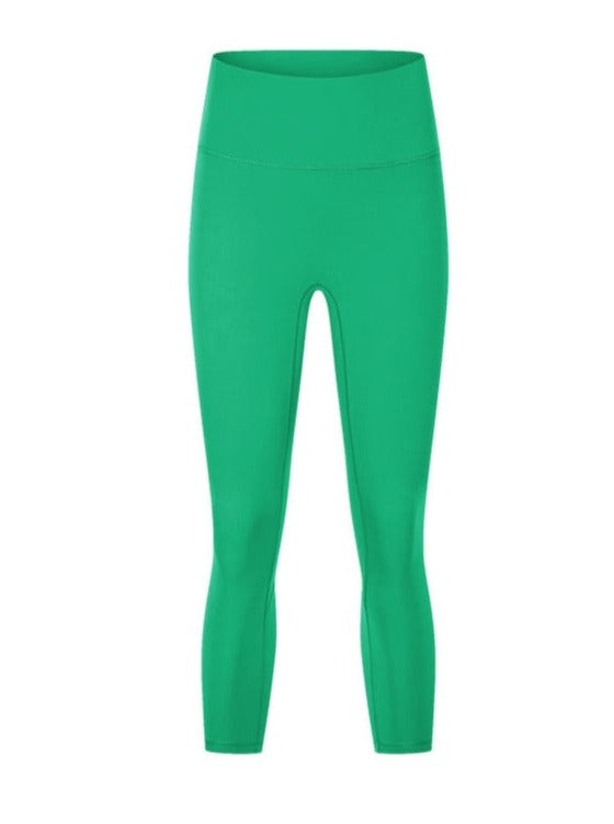 Green Stretchable High Waist Exercise Yoga Pants