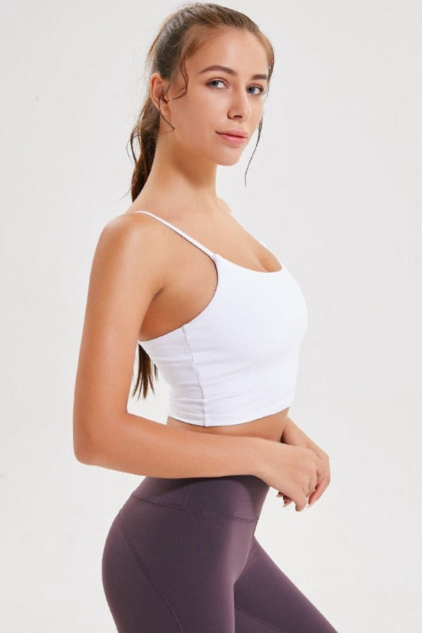 Light Purple Sleeveless Sport Yoga Crop Top