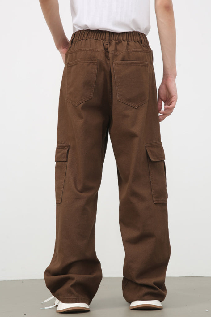 Trendy Wide-Leg Casual Cargo Pants