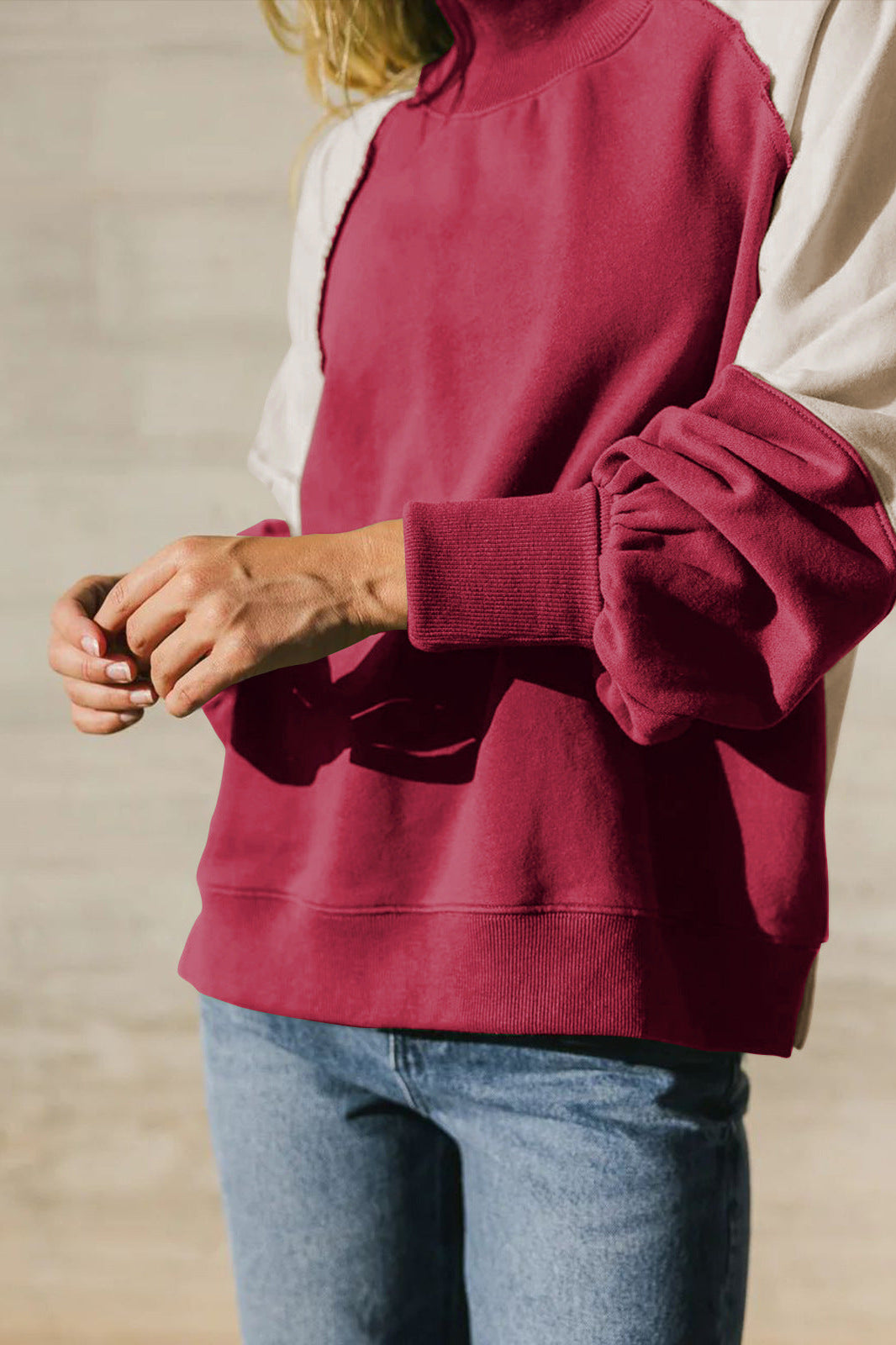 Colorblock Raglan Sweatshirt