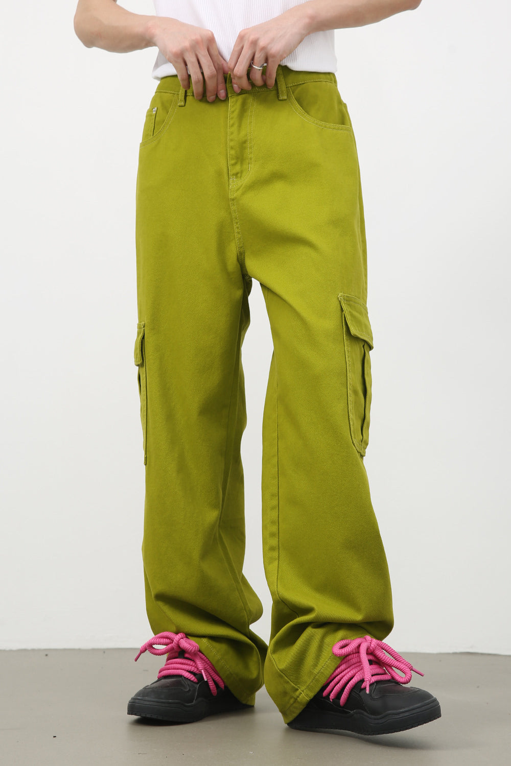 Trendy Wide-Leg Casual Cargo Pants