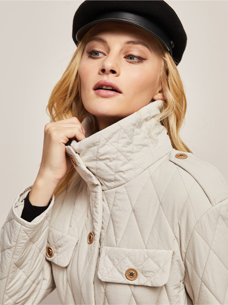 Cozy Casual Quilted Parka